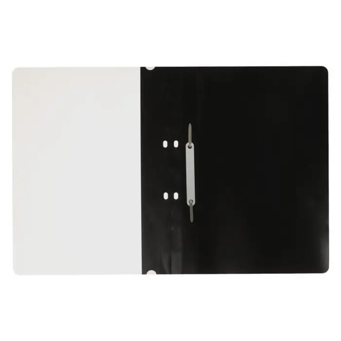 Папка-скоросшиватель с перфорацией Calligrata, А4, 180 мкм, черная с прозр.верхом Папка-скоросшиватель с перфорацией Calligrata, А4, 180 мкм, черная с прозр.верхом