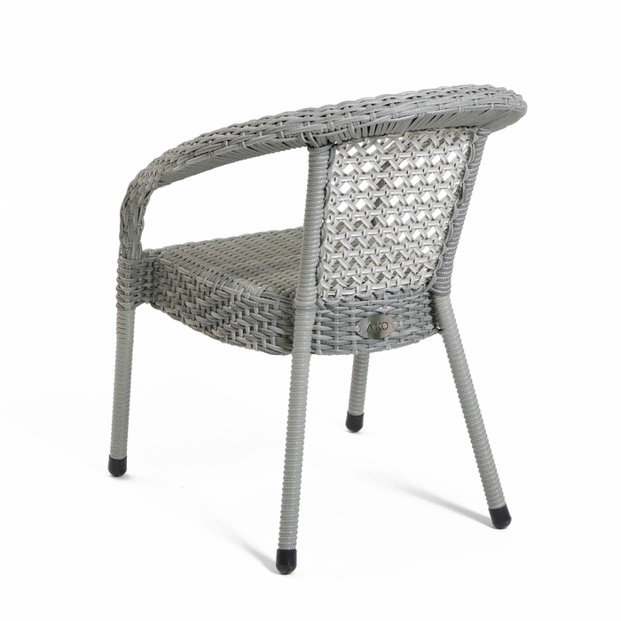 Набор садовой мебели Набор садовой мебели "Ротанг" 3 предмета: стол + 2 кресла, серый