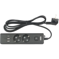 Удлинитель Power Cube, 2р/1.9 м выкл.,3USB, 3.5кВт,16А,3x1,0 черн(PC-5B-2M)