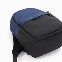 Рюкзак городской, 2 отделения, 3 кармана, водонепроницаемое дно, 27&times;14&times;39 см, синий