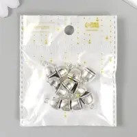 Концевик металл для творчества "Купол 1 линия" серебро G160B641 1,4х1,1 см Концевик металл для творчества "Купол 1 линия" серебро G160B641 1,4х1,1 см