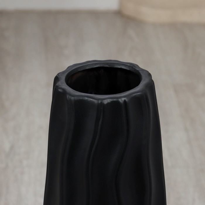 Ваза керамика напольная Ваза керамика напольная "Теренс" 60 см, чёрный