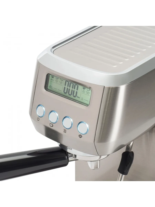 Кофеварка рожковая HEM-9990 серебристый Кофеварка рожковая HEM-9990 серебристый