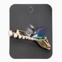 Брошь "Хвост Русалки" с жемчугом, цветная в золоте Брошь "Хвост Русалки" с жемчугом, цветная в золоте