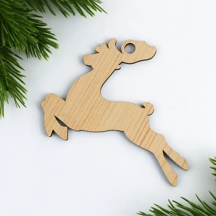 Ёлочная игрушка новогодняя «Олень», на Новый год, 9,5 х 8,9 см Ёлочная игрушка новогодняя «Олень», на Новый год, 9,5 х 8,9 см