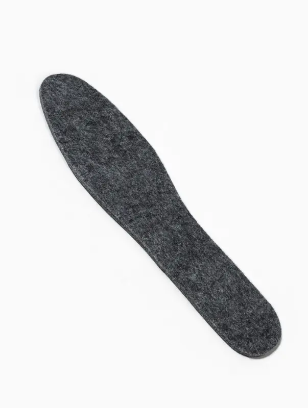 Стельки для обуви, утеплённые, универсальные, р-р RU до 46 (р-р Пр-ля до 47), 29 см, пара, серые