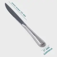 Нож для стейка Hanna Kn&ouml;vell Oester, 23.8 см, толщина 3 мм, нержавеющая сталь, серебристый