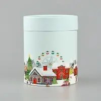 Коробка подарочная круглая &laquo;С Новым годом!&raquo;, 12&times;16 см