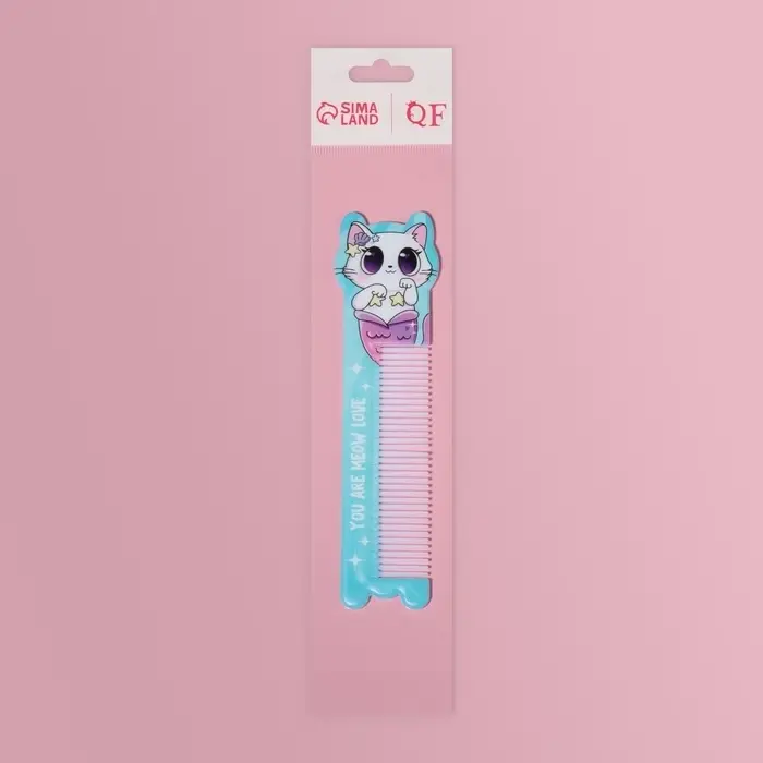 Расчёска фигурная «Кошка-русалка», 14.7×3.8(±1) см Расчёска фигурная «Кошка-русалка», 14.7×3.8(±1) см