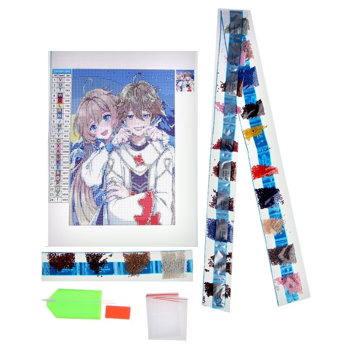 Алмазная мозаика с полным заполнением на холсте «Близнецы путешественники», 20 х 30 см Алмазная мозаика с полным заполнением на холсте «Близнецы путешественники», 20 х 30 см