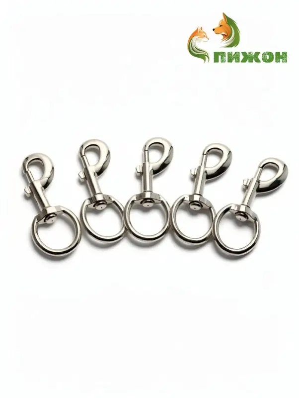 Карабин с полукруглым основанием, 9.5 см (вн. расстояние 3 см)