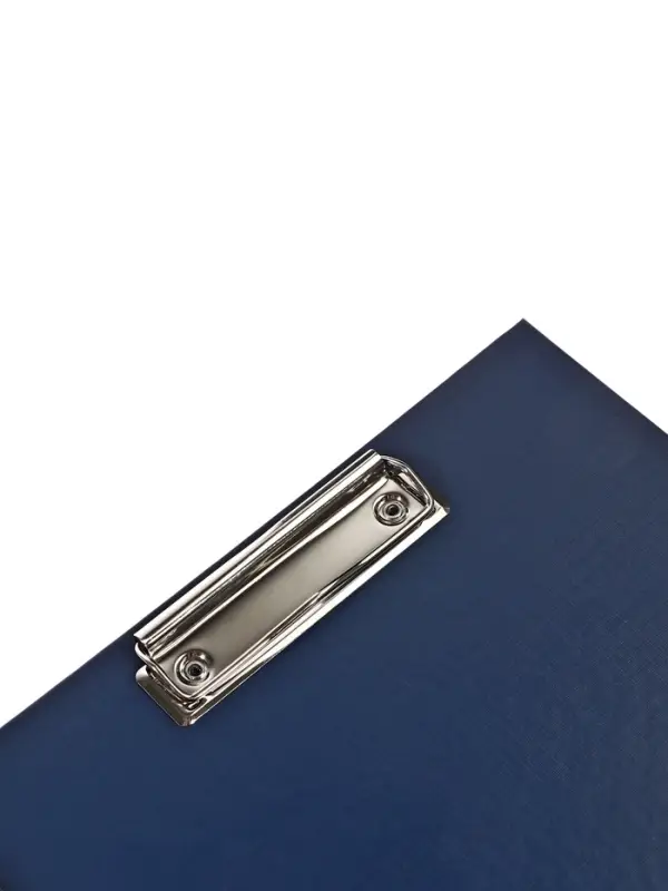 Планшет с зажимом А4, 2 мм, Calligrata прочный, картон/бумвинил, тёмно-синий (клипборд)