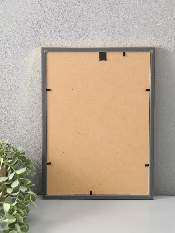 Фоторамка для фото 21х29,7 см (А4) "Oframe", пластик, золото, (пластиковый экран)