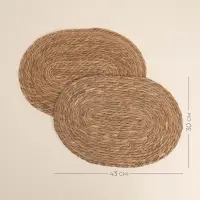 Салфетки сервировочные SL Home, 2 шт., камыш, 43&times;30 см