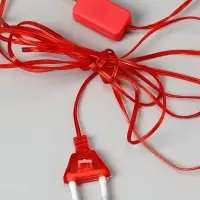 Светодиодная верхушка на ёлку &laquo;Звезда красная&raquo;, 16 см, 10 LED, 220 В, свечение красное