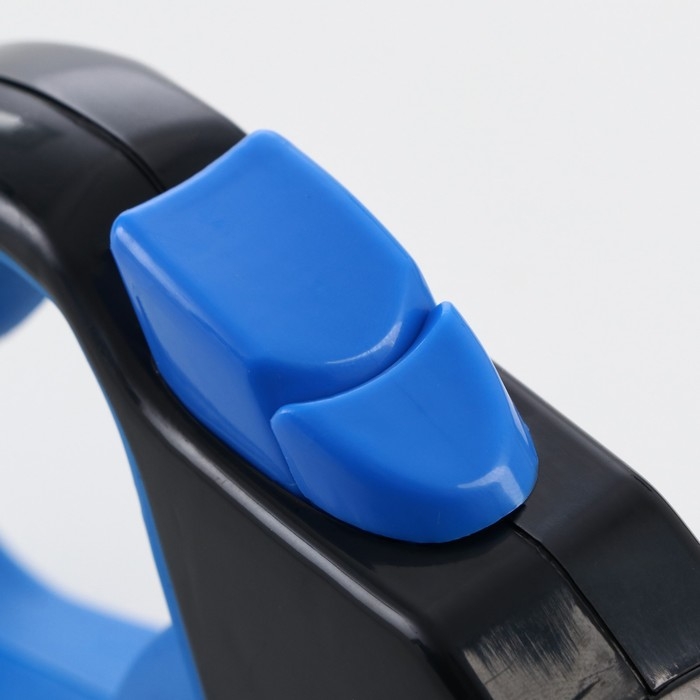 Рулетка Рулетка "Пижон" светоотражающая, 8 м, до 50 кг, трос, прорезиненная ручка, голубая