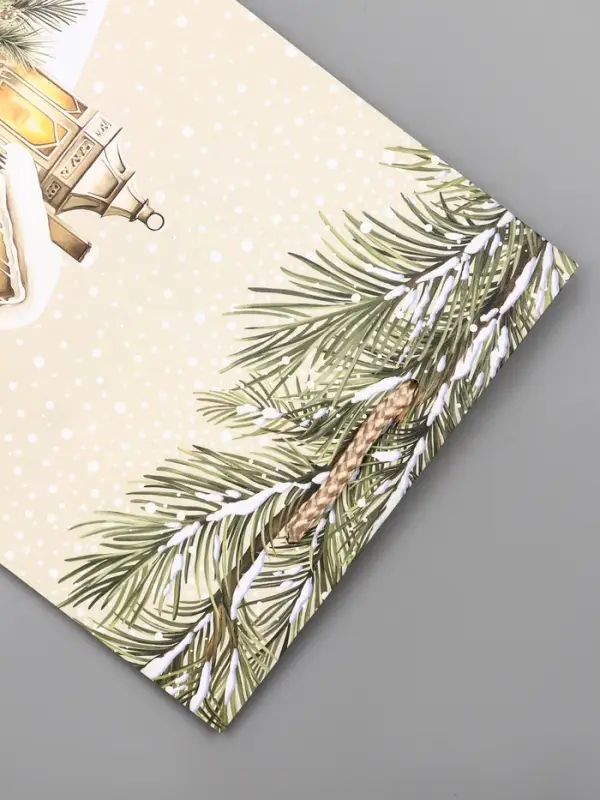 Пакет подарочный новогодний ламинированный, «Новогодний дом» , 18×10×22.3 см Пакет подарочный новогодний ламинированный, «Новогодний дом» , 18×10×22.3 см