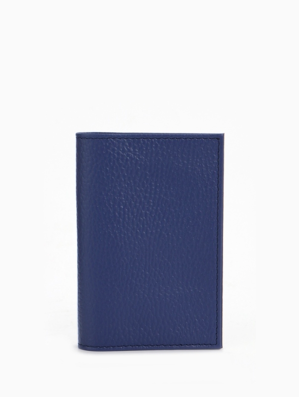 Обложка для паспорта 9,5*0,5*13,5, загран, флотер синий (12)