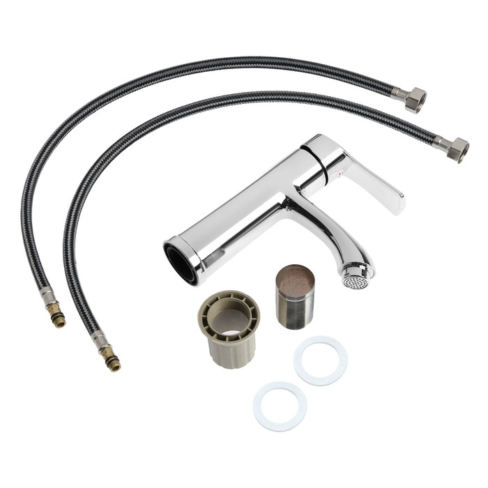 Смеситель для раковины ZEIN Z3692, однорычажный, высота излива 9 см, хром Смеситель для раковины ZEIN Z3692, однорычажный, высота излива 9 см, хром