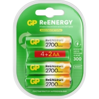 Аккумулятор GP 2600mAh AA 270AAHC4/2-2CR6/ 270AAHC4/2RSY-2CRCB6 бл/6шт