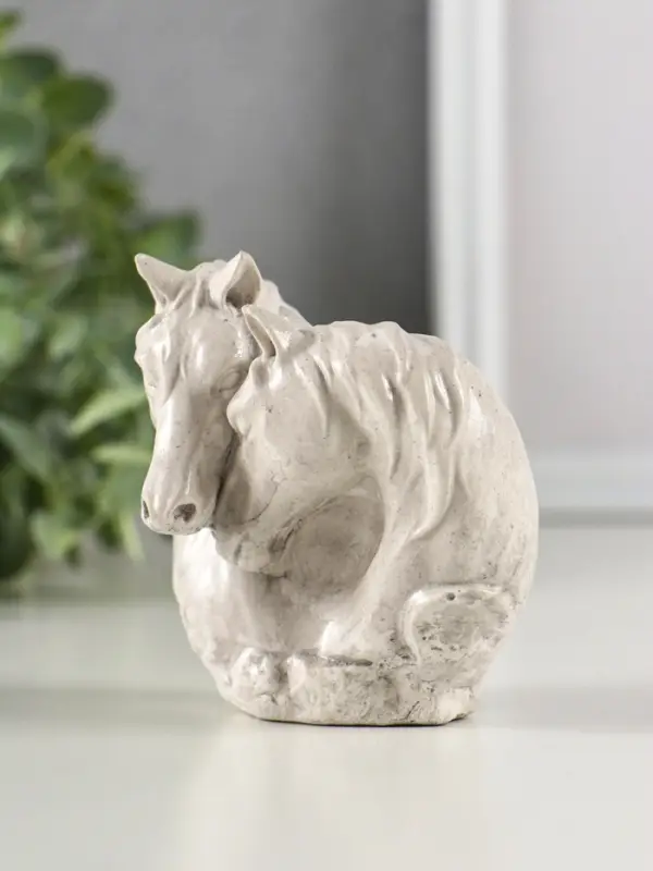 Фигура гипс Фигура гипс "Пара лошадей", 8х6х7 см, под камень