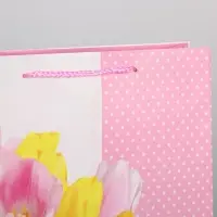 Пакет подарочный ламинированный, упаковка, «8 марта», L 31 х 40 х 11.5 см