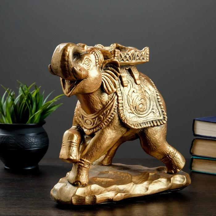 Копилка Копилка "Слон" бронза, 14х26см