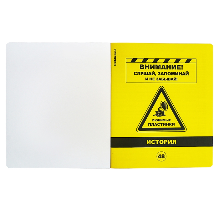 Тетрадь предметная ИСТОРИЯ, 48 листов в клетку, ErichKrause Be Informed, пластиковая обложка, шелкография, блок офсет 100% белизна, инфо-блок Тетрадь предметная ИСТОРИЯ, 48 листов в клетку, ErichKrause Be Informed, пластиковая обложка, шелкография, блок офсет 100% белизна, инфо-блок