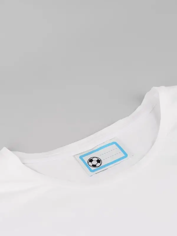 Нашивка именная &laquo;Мяч&raquo;, 5.5&times;3.2 см, 10 шт., голубая