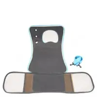 Сумка - переноска каркасная &laquo;Кошачий вид&raquo;, 41&times;27&times;25 см, жёлтая, бирюзовая