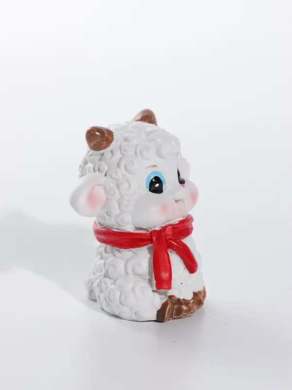 Фигурка полистоун &laquo;Бараш - кудряш в шарфике&raquo;, 4.5&times;3,,5&times;4 см, МИКС