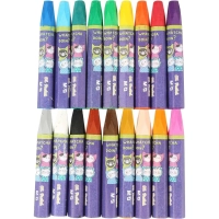 Пастель масляная M&G, 6-гран, 18 цветов в наборе