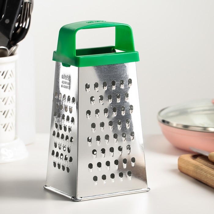 Тёрка «Универсал», 4 грани, с пластмассовой ручкой, 11×8,5×22 см, цвет МИКС Тёрка «Универсал», 4 грани, с пластмассовой ручкой, 11×8,5×22 см, цвет МИКС