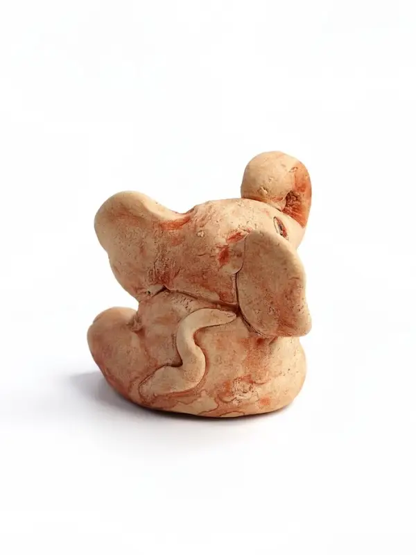 Фигурка &laquo;Слоненок&raquo;, 7&times;6.5&times;5 см, керамика, бежевый