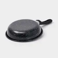 Сковорода Доляна Black Rock, d=14 см, ручка софт тач, антипригарное покрытие, чёрная
