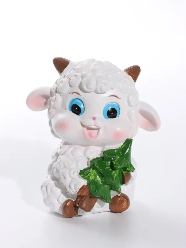 Фигурка полистоун &laquo;Бараш - кудряш с ёлочкой&raquo; 8&times;6&times;8.5 см