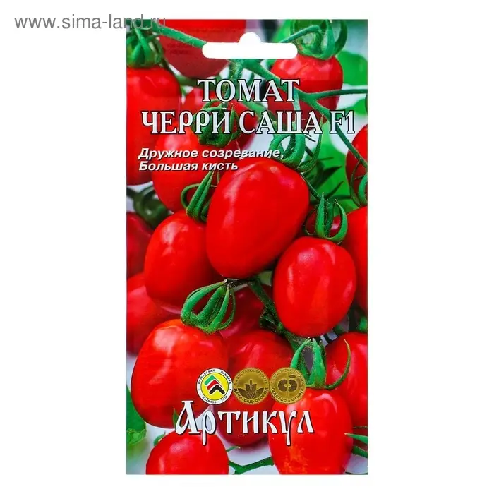 Семена Томат Семена Томат "Черри Саша" F1, раннеспелый, 0,05 г.
