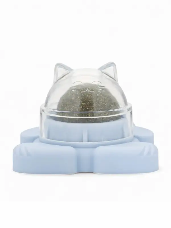 Игрушка для кошек из кошачьей мяты  Игрушка для кошек из кошачьей мяты "Большой Кот" на основании, 4,5х6х6 см, синий