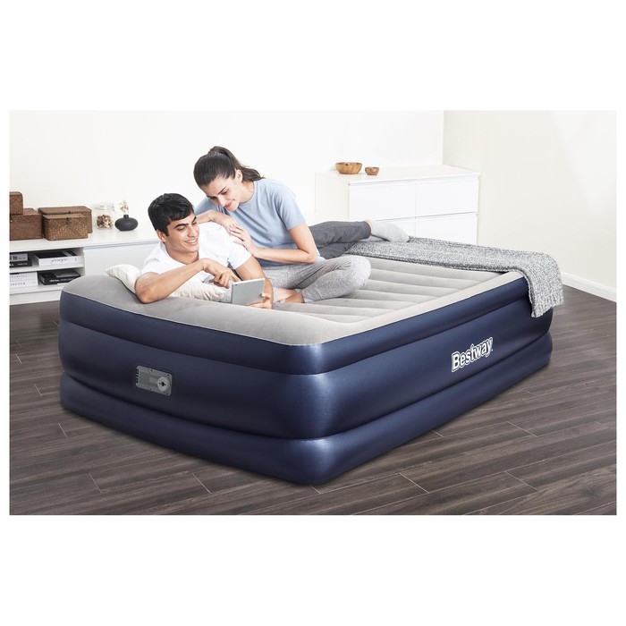 Кровать надувная Queen, 203 x 152 x 61 см, со встроенным электронасосом, 67690 Кровать надувная Queen, 203 x 152 x 61 см, со встроенным электронасосом, 67690