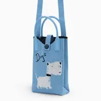 Сумка подр Пес, 12*4*17, отд на кнопке, дл ремень, голубой Сумка подр Пес, 12*4*17, отд на кнопке, дл ремень, голубой