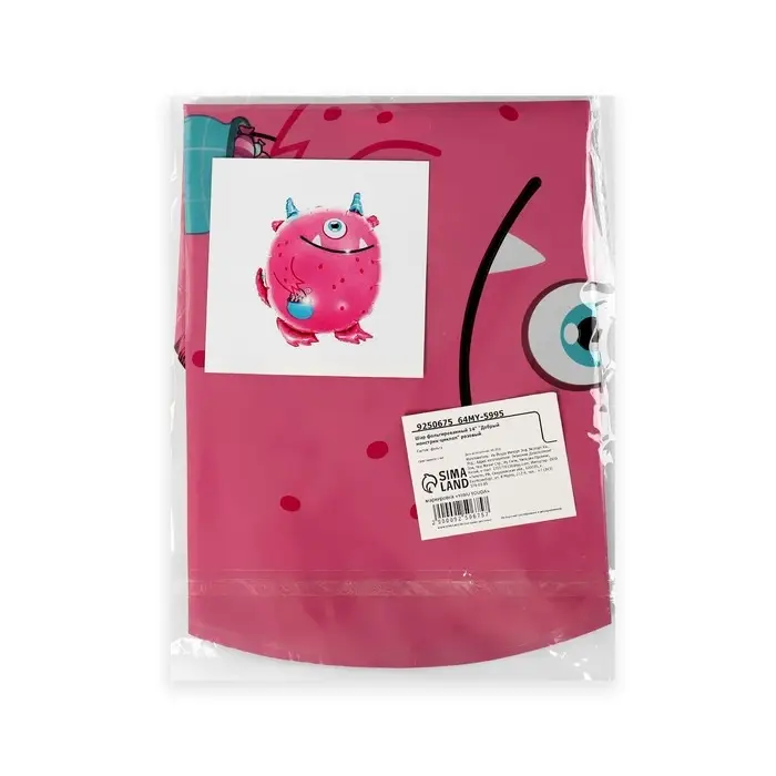 Воздушный шар фольгированный 14 Воздушный шар фольгированный 14" «Монстрик-циклоп», фигура, для палочки