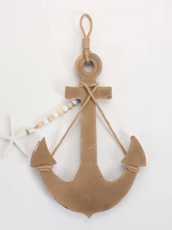 Сувенир интерьерный &laquo;Якорь в песке&raquo; 31.5&times;4&times;45 см, синий