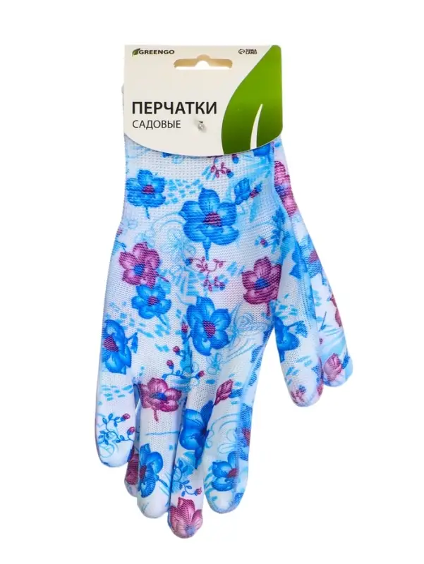 Перчатки нейлоновые, с ПВХ пропиткой, размер 8, цвет МИКС, Greengo