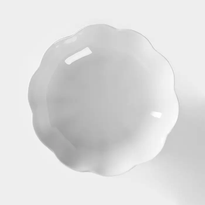 Конфетница Добрушский завод &laquo;Бельё&raquo;, фарфор, 300 мл, h=15.2 см, белая