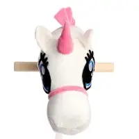 Мягкая игрушка ZABIAKA &laquo;Единорог-скакун&raquo;, на палке, МИКС