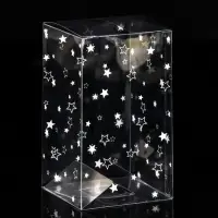 Складная прозрачная коробка из PVC, для упаковки подарков, «Звездопад»,12×7×7 см