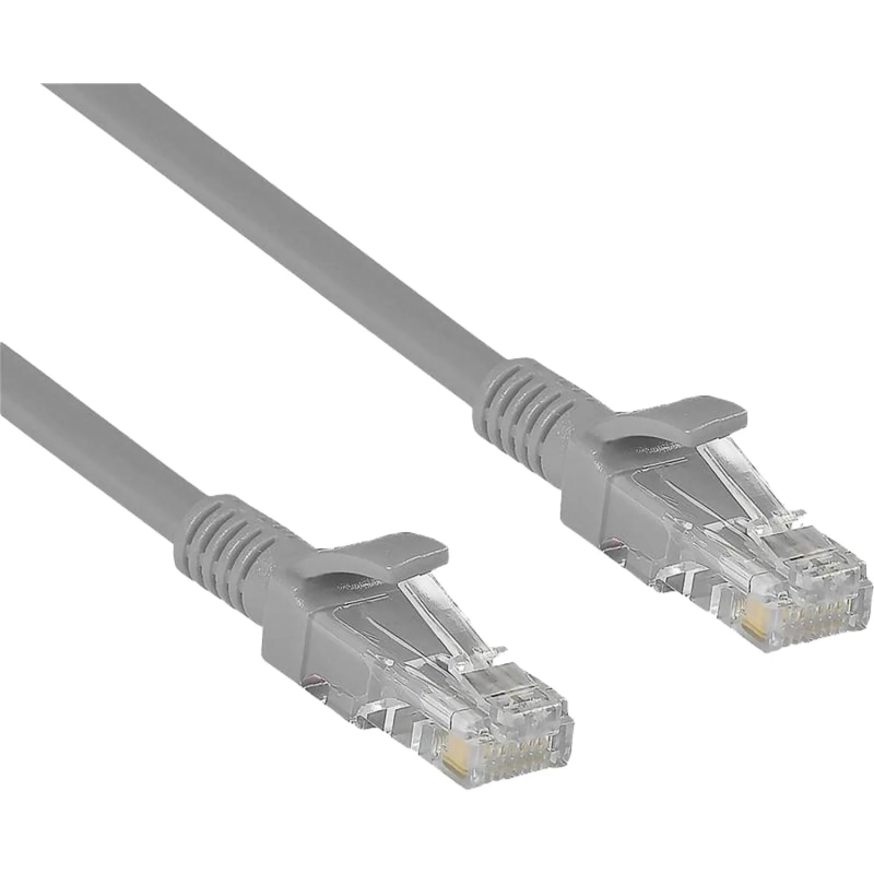 Патч-корд ExeGate UTP-RJ45-RJ45-5e-1M-GY, cat.5e, 1м, серый <EX138961RUS