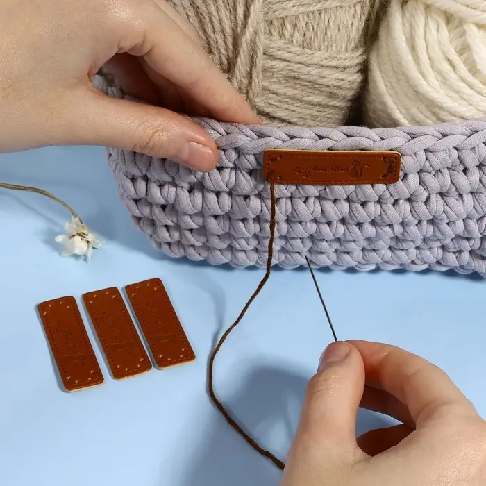 Набор нашивок «Hand made», 5 × 1,5 см, 10 шт Набор нашивок «Hand made», 5 × 1,5 см, 10 шт