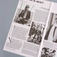 Пленка флористическая "Газета моды" 65мкм, св. розовая, 50х57 &plusmn;1см