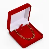 Футляр под набор украшений &laquo;Классика&raquo;, бархатный, 9&times;9 см, красный